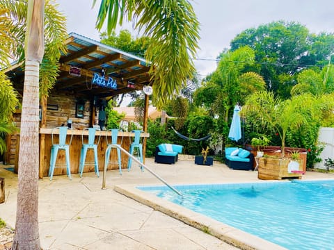 Backyard view of the bar 