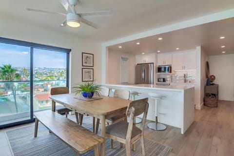 Dining room and kitchen