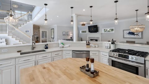 The Updated Open Kitchen is Great for Entertaining