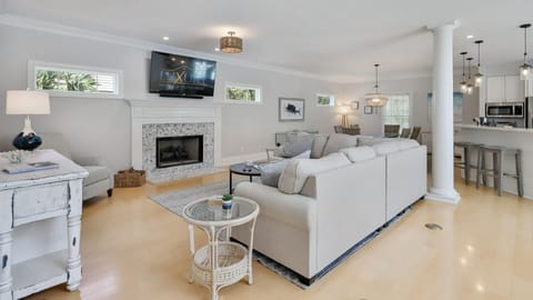 Front Hall Looks onto to Large Open Living Space
