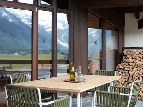 Table, Sky, Property, Furniture, Building, Window, Chair, Wood, Shade, Interior Design