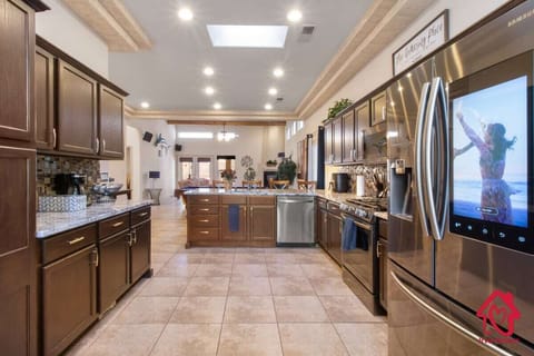 Stylish gourmet kitchen