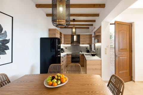 Fully equipped kitchen of Fully equipped apartment,Shared pool,Near beach,tavern,supermarket,Nea Magnissia,Rethymno,Crete