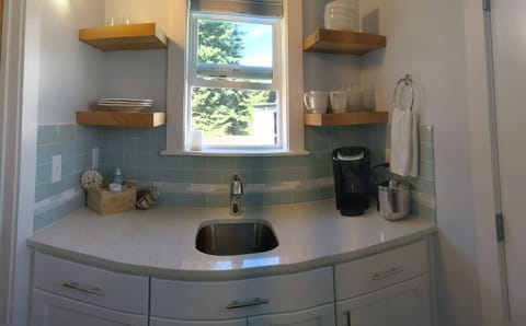 Kitchenette sink area