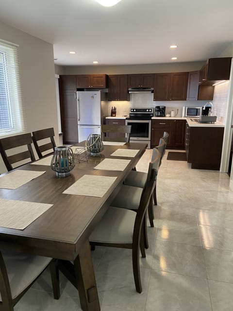 Dining area and kitchen