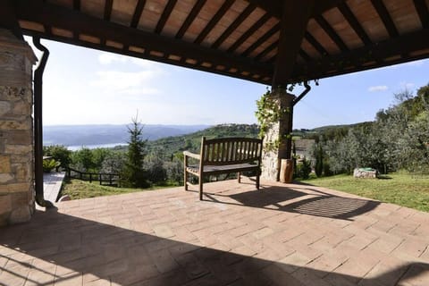 Large porch with view.