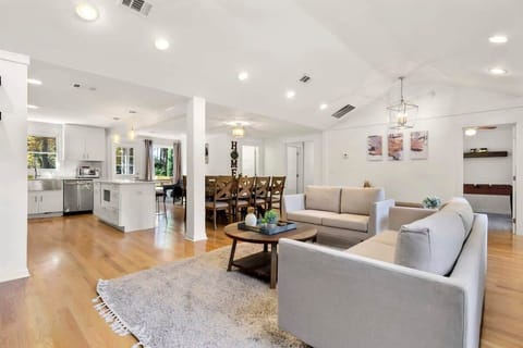 spacious living and dining area