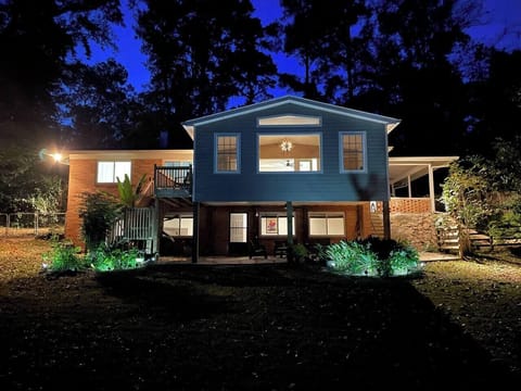 Dusk shot of back of home