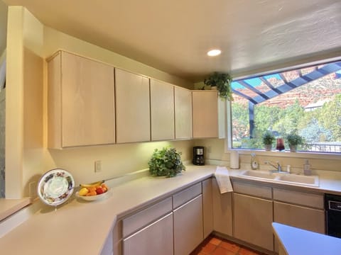 Large spacious cabinets.