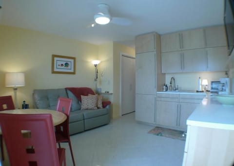 Walking into the condo