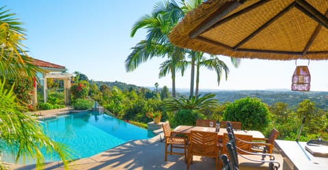 Breathtaking views from the infinity pool