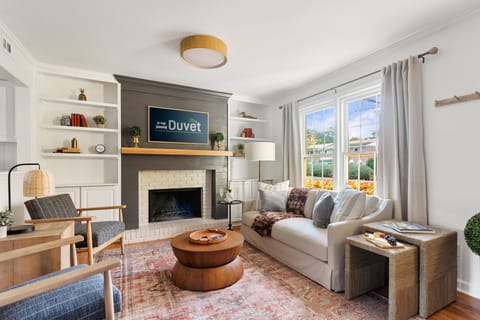 Living Room with Seating for 5 + Smart TV