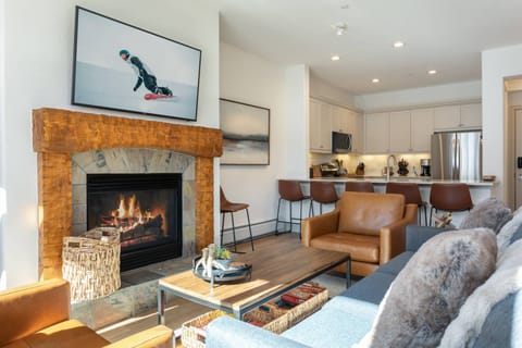 Enjoy Cool Nights Wrapped in a Blanket in Front of the Beautiful, Gas Fireplace & Smart TV with Cable!