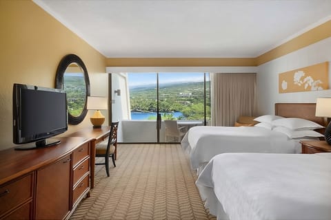 Sip coffee while panoramic island views fill the window.