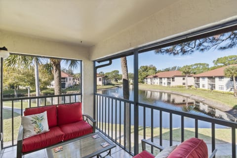 Peaceful lake views from your private lanai—perfect for morning coffee or sunset