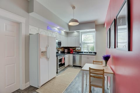 eat in kitchen with all appliances, including a dishwasher. coffee is provided!