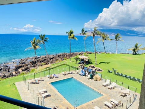 Spectacular ocean views from this 1 bed - 1 bath unit.