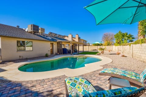 Beautiful backyard with sparkling HEATED pool
