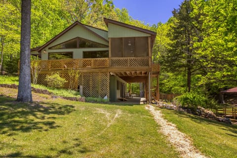 Side view of the home