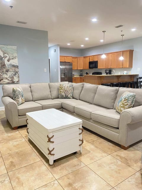 Living room off kitchen