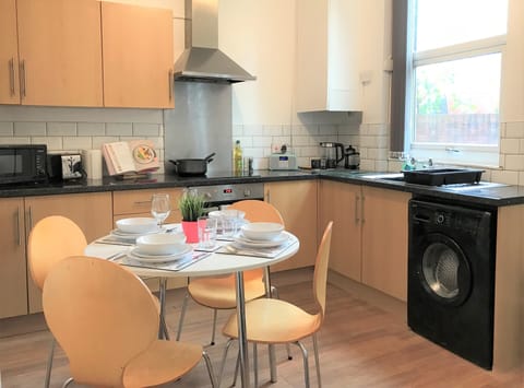 Kitchen / Diner - with Fan oven, hob, microwave, washing machine and dryer