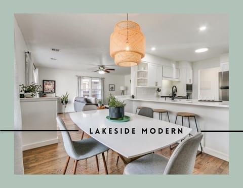 Open concept dining, living & kitchen spaces with tons of seating!