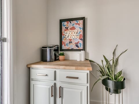 Bar area just off living room and backyard patio. Good vibes only! 