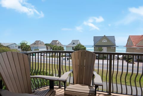 Soak up the sun on the balcony