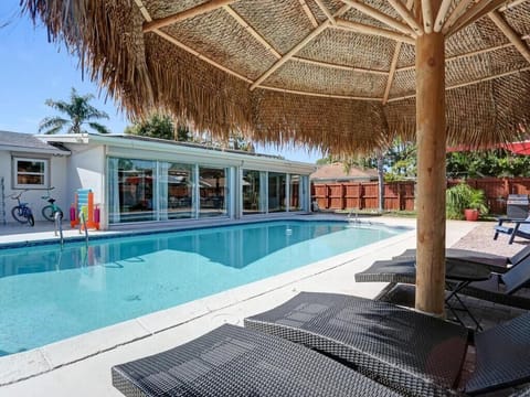 Min of 85-degree swimming pool;  18'x36; 11,000 gallon pool