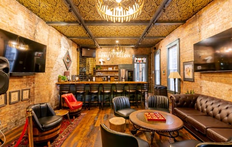 Original, vintage brick walls, vintage touches and leather furniture are just a few of the lavish features in The Highball