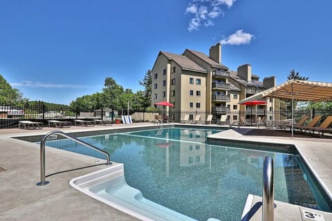 Heated pool right next to unit condo. Open Memorial Day to Labor Day 9am - 9pm. 