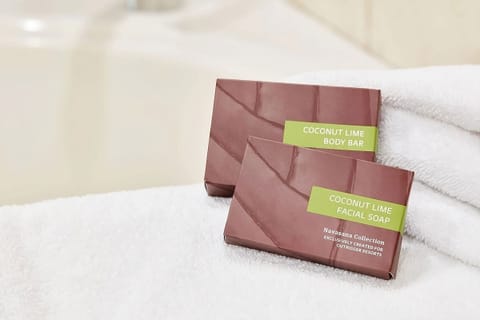 Indulge in thoughtful bath amenities after a long day