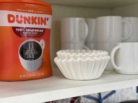 Coffee station; filters/coffee provided!