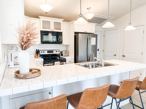 Kitchen fully supplied with everything you need for gourmet cooking!