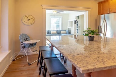 Seating for nine, plus one kiddo!