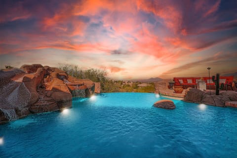 9400 Square Foot Mega Mansion with infinity waterslide pool with the best views!