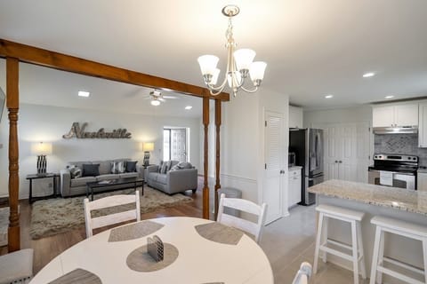 Open concept floor plan