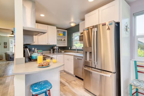 Fully-equipped kitchen.