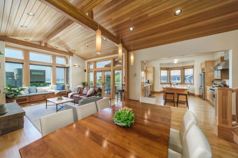 Natural light fills the open floor plan.