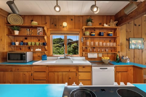 Fully-equipped kitchen makes at-home meals and snacks a breeze.