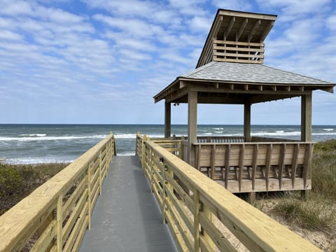 Brand new beach walkway