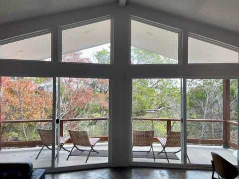 Tranquil cabin in the woods