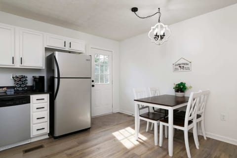 Walls and corridors are painted well, looks neat and clean, as seen from the kitchen and dining area.