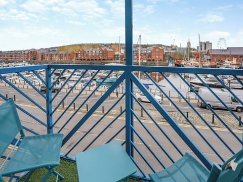 Balcony | Marina View Apartment, Swansea Marina