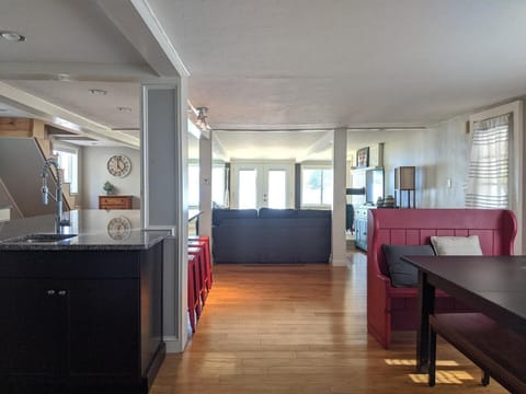 Large open floor plan- bright and sunny