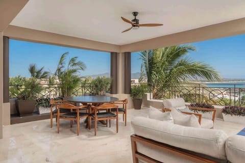 Spacious terrace with panoramic ocean views