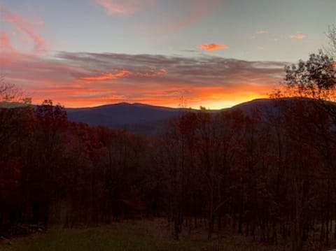 Sunrise looking off the deck