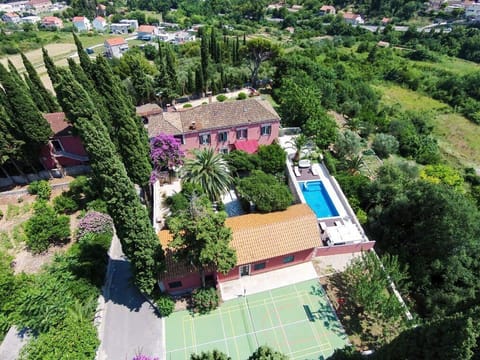 A view of the Croatia luxury private villa Red Rose with a swimming pool in Mlini near Dubrovnik