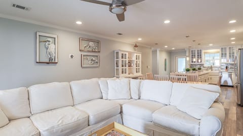 Large sectional which easily seats all guests