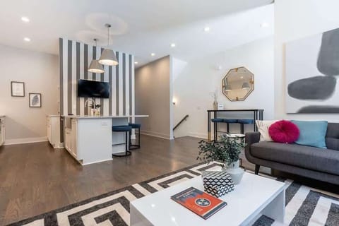 Cozy and roomy living space just steps from the kitchen.